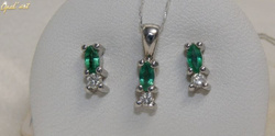 Kolczyki ze szmaragdami i brylantami 135a