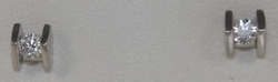 Kolczyki z brylantami w białym złocie 111a