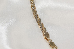 Bransoletka ze złota żółtego i białego 05